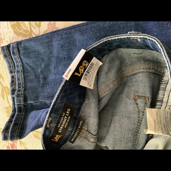 Lee Jeans size 6 long Seattle name med blue 5 pockets NWT belt loops. - Picture 11 of 11